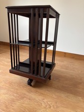 Antique Inlaid Mahogany Revolving Bookcase early 1900’s