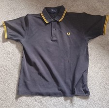 Mens Fred Perry Navy And