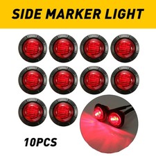 12V Led Red Side Marker 1"