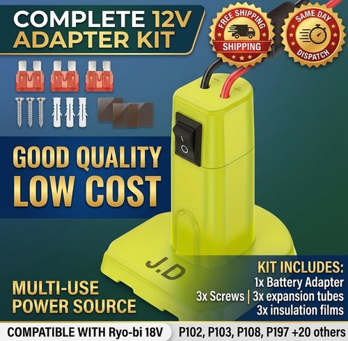 Ryobi 18v battery - 18v, adapter