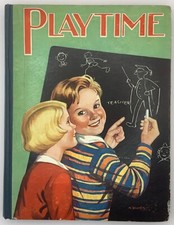 VINTAGE PLAYTIME CHILDRENS HARDBACK BOOK PUBLISHED BY BIRN BROTHERS c1940