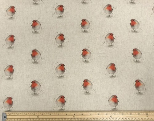 Robin linen look fabric - robin,