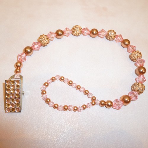 Rose gold pink - pink, shamballa
