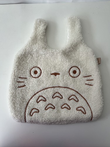 Totoro tote bag white fluffy - totoro,