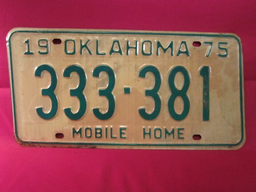 License plate mobile home - license, tag