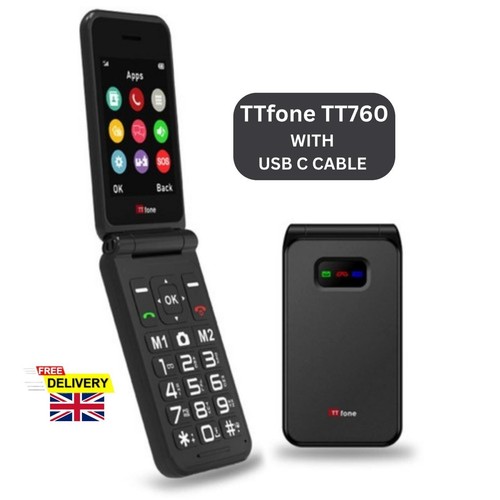 Ttfone tt760 flip big - flip, 4g