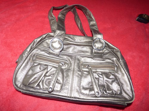 Lovely gold bronze handbag - bronze, by