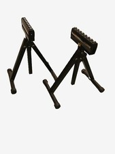 PAIR OF HEAVY DUTY PROFFESSIONAL ADJUSTABLE ROLLER STANDS FOR WOODWORKING