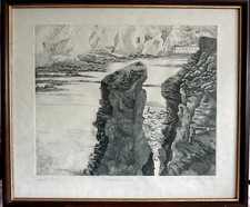 Catherinre Gruss, Trevenance Cove, Lizard, Cornwall - Artists Proof Etching