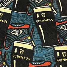 MENS MULTI COLOURED GUINNESS THEMED PRINT HAAND MADE SILK TIE HAND MADE Y6