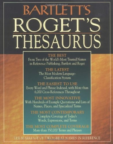Bartlett roget s - bartlett's, roget's