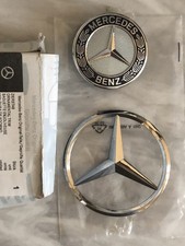 Genuine Mercedes-Benz C-Class Flat Bonnet & Boot Badge Set Used Emblem AMG Line