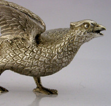 SILVER PLATED MALE PHEASANT