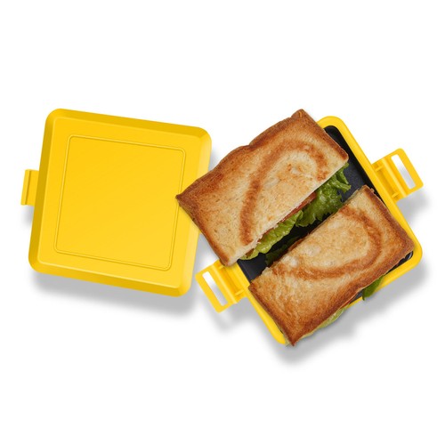 Yellow microwave toaster - yellow,