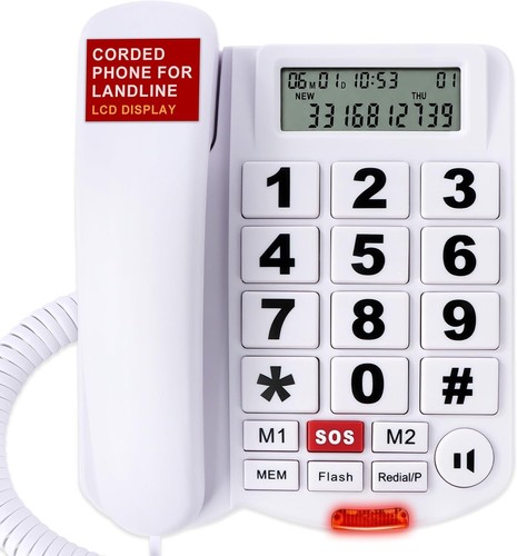 Senior landline phone with big - landline,