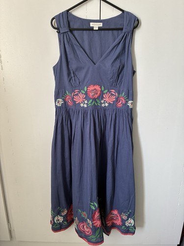 Monsoon blue embroidered - blue,