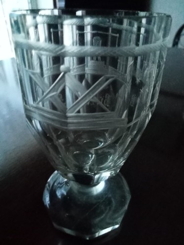 Superb masonic goblet - masonic,