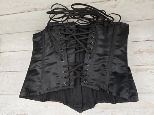 Black steel boned vollers - black, steel-boned