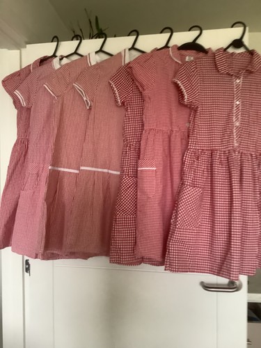 Bundle red gingham - of, school