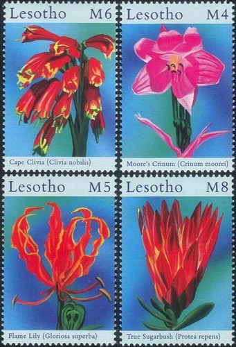 Lesotho 2000 flowers africa - 2000,