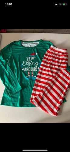 Ladies xmas elf pyjamas size - elf,