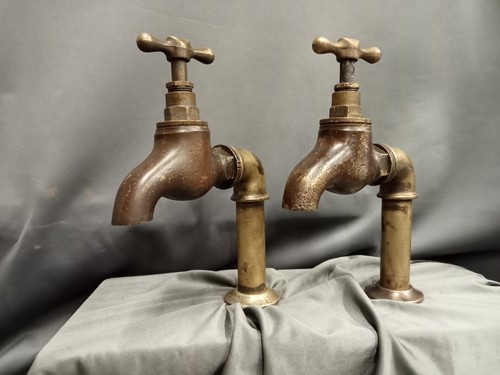 Aged brass bib - bib, 3/4"