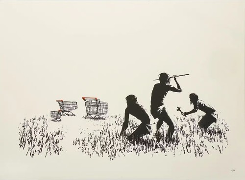 Trolley hunters unsigned - trolley, print