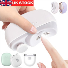 Electric Nail Clippers Safe Automatic Nail Trimmer Cutter USB Rechargeable