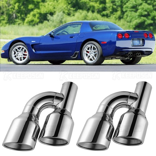 Pair dual exhaust pipe - exhaust, tip