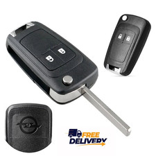2 Button Remote Flip Key Fob Case Shell for Vauxhall Opel Cascada Adam VIVA Karl