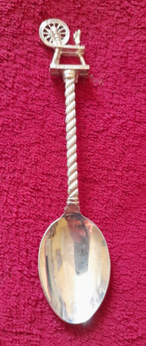Silver plated spoon with - silver,