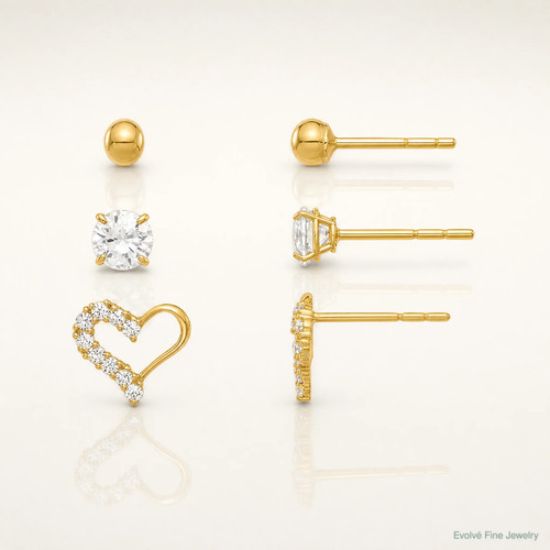 14k yellow gold polished - 14k,