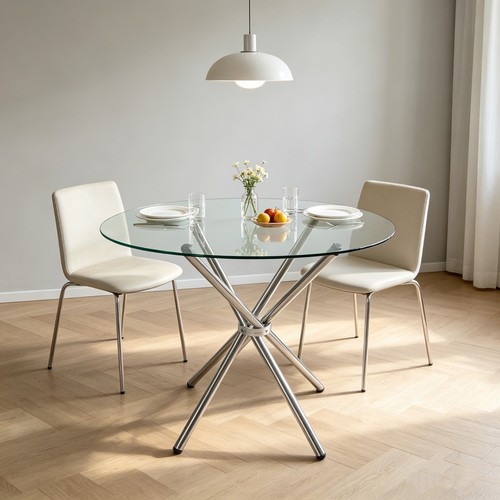 Round dining table - round,