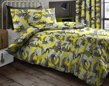 Camouflage Yellow Kids Duvet Quilt Cover Set - Children Bedding Single