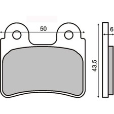 PAIR OF BRAKE PADS FOR HONDA