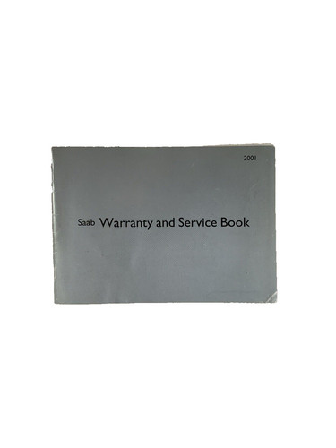 Saab 2001 service book - 2001,