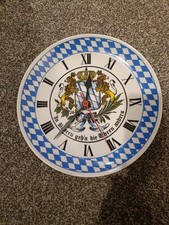 Bavarian Backwards Wall Clock