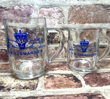 HM Submarines Glass Pint & 1/2 Pint Tankard