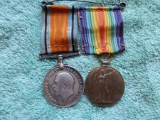 Pair WW1 British War Medal &