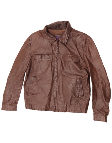 Zara mens leather jacket - leather, 38