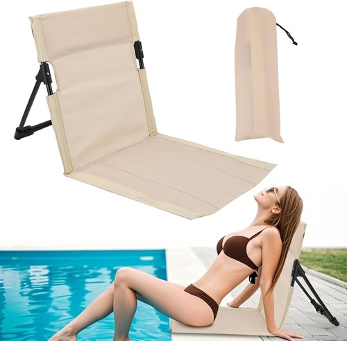 Folding sun lounger chairs - 2x,