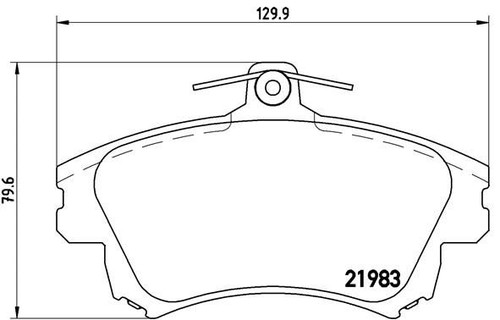 P54036 brake pad set - brake,
