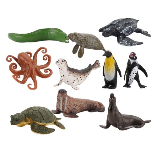 10pcs realistic sea animals - realistic,