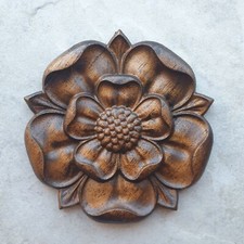 Tudor rose wood carving - tudor,