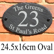 Rustic Slate House Gate Sign