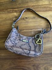 Rosetti Brown Embossed Snakeskin Effect Small Handbag