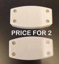 2 x 13A In-Line Connector Box   3 Terminal , mains electrical join repair White
