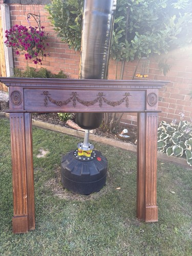 Elegant mahogany wooden fire - mahogany,