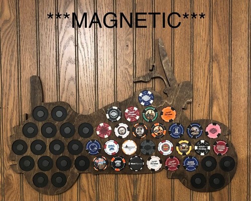 Poker chip motorcycle - chip, magnetic