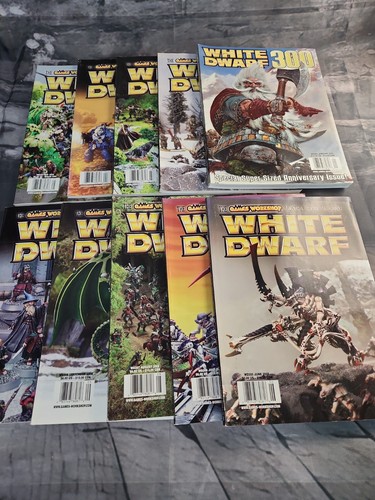 White dwarf magazine lot - white,